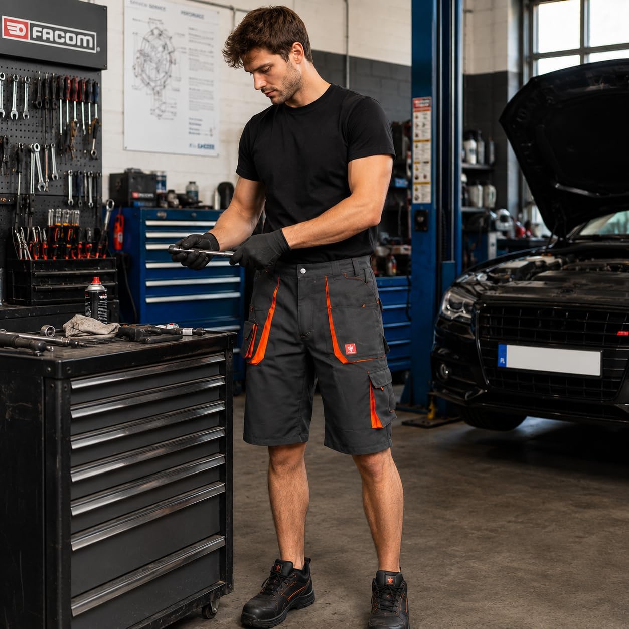 Herren Urg-A Berfus Kurz Hose Arbeitshose Sommer